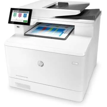 HP Color LaserJet Enterprise M480f Multifunction Duplex Printer, Print, scan, copy, Fast speeds, Easy setup, Advanced security, Best for small teams, Ethernet/USB only (3QA55A)