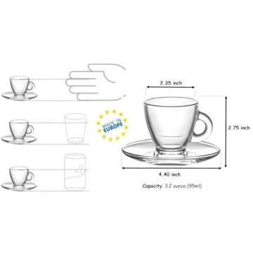 Elegant BOHEM'S Espresso Cup Set for Coffee Lovers
