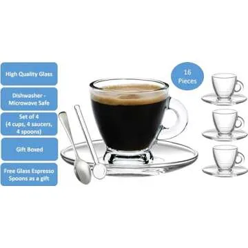 Elegant BOHEM'S Espresso Cup Set for Coffee Lovers