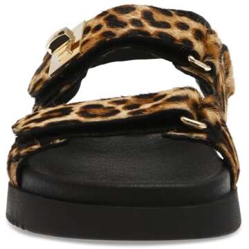 Steve Madden Women's Mona Sandal, Leopard, 9 M US