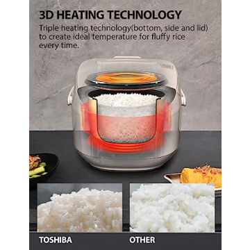 Toshiba 6-Cup Rice Cooker with Fuzzy Logic Technology
