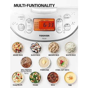Toshiba 6-Cup Rice Cooker with Fuzzy Logic Technology