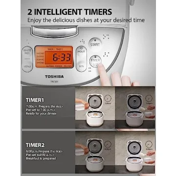 Toshiba 6-Cup Rice Cooker with Fuzzy Logic Technology