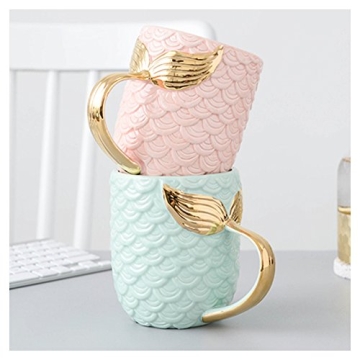 ZaH 15 oz Mermaid Mug for Elegant Gift Giving