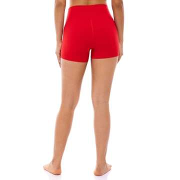 Lavento Women's All Day Soft Biker Shorts - High Waisted, 3 Inch, for Gym & Yoga