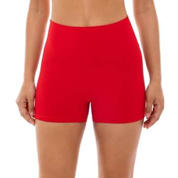 Lavento Women's Soft Biker Shorts 3 Inch Workout Shorts