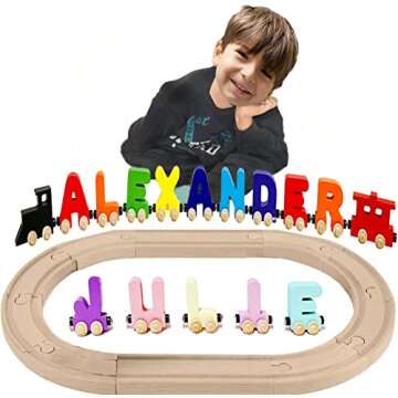 Handmade Wooden Name Puzzle - Educational Toy for Kids