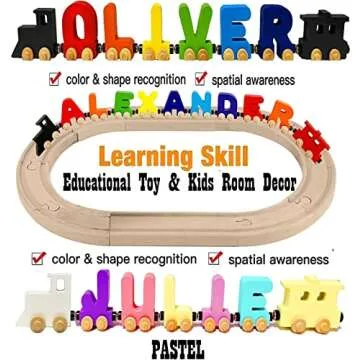 Handmade Wooden Name Puzzle - Educational Toy for Kids