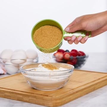 Farberware Professional Plastic Measuring Cups with Coffee Spoon, Set of 5