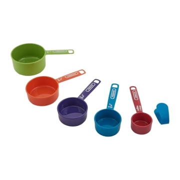Farberware Professional Plastic Measuring Cups with Coffee Spoon, Set of 5