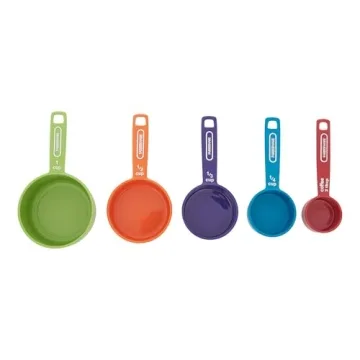 Farberware Professional Plastic Measuring Cups with Coffee Spoon, Set of 5