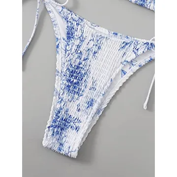 Stylish SOLY HUX Women's Halter Triangle Bikini Set