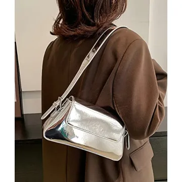 Trendy Patent Leather Hobo Bag for Women 2024