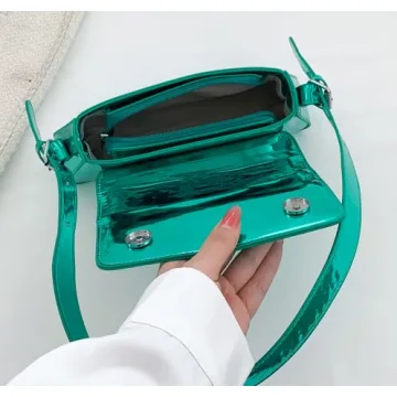 Trendy Patent Leather Hobo Bag for Women 2024