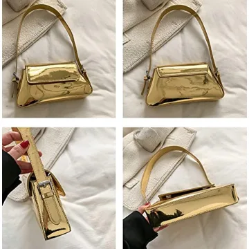 Trendy Patent Leather Hobo Bag for Women 2024