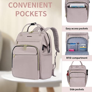 Stylish EMPSIGN Laptop Backpack for Women with USB Port
