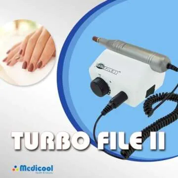 Medicool Turbo File 2 Professional Electric Nail Filing System for All Nail Care Needs