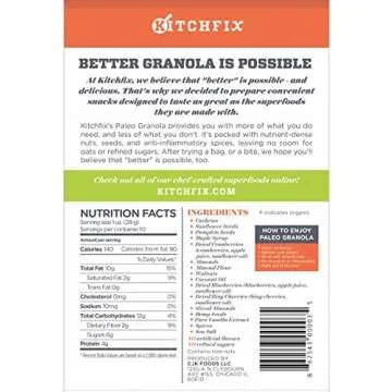 Kitchfix Granola, Vanilla Berry, 10 Oz