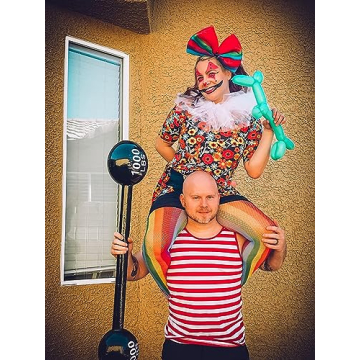 Giant Inflatable Dumbbell - Fun Party Prop for All Ages