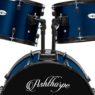 Ashthorpe Complete 5-Piece Adult Drum Set in Blue