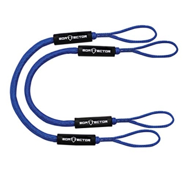 Extreme Max Bungee Dock Line Value 2-Pack - 4', Blue