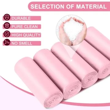 Durable iDemaya 5 Rolls Small Trash Bags, 100 Count