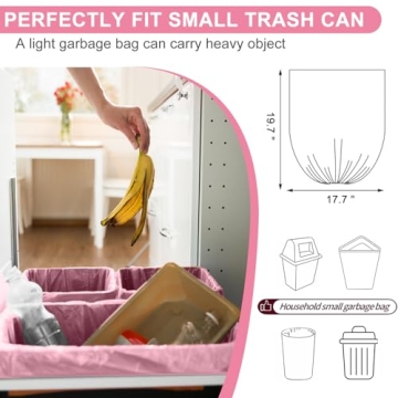 Durable iDemaya 5 Rolls Small Trash Bags, 100 Count