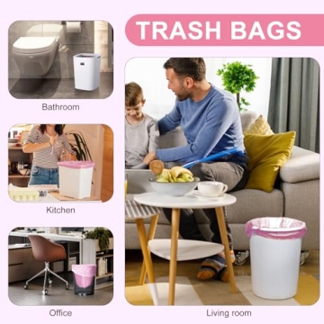 Durable iDemaya 5 Rolls Small Trash Bags, 100 Count