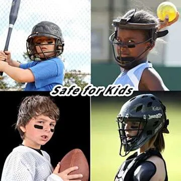MEICOLY Eye Black Stick for Sports,Easy to Color Athletes Black Eyeblack Stick,Sporting Face Paint for Baseball Softball Football Lacrosse,Smooth Easy to Apply Halloween Face Body Paint Stick,0.5Oz