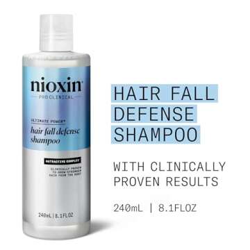 Nioxin Hair Fall Defense Shampoo | Reduce Hair Fall with Nourishing Ingredients | 8.1 Fl Oz