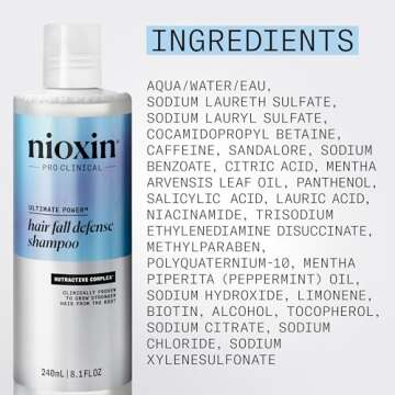 Nioxin Hair Fall Defense Shampoo for Stronger Hair