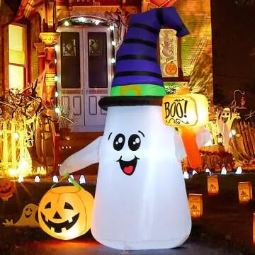 GOOSH 5 FT Halloween Inflatable Ghost Decoration