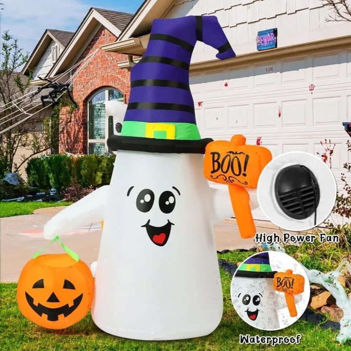 GOOSH 5 FT Halloween Inflatable Ghost Decoration