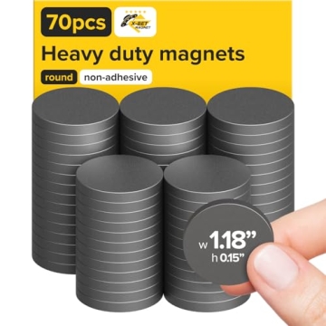 Heavy Duty Magnets for Crafts - Ultra Strong Round Magnets for DIY, Home Space Organization & Decora...