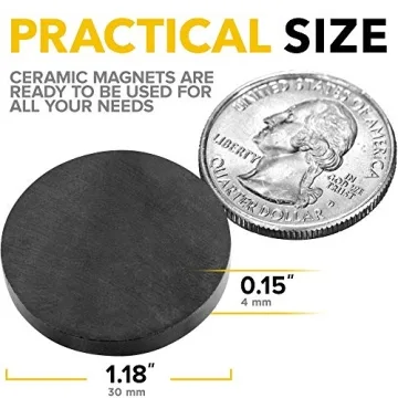 Heavy Duty Magnets for Crafts - Strong Round Ceramic Magnets
