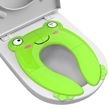 Portable Potty Seat for Toddler Travel - Foldable Non-Slip Potty Training Toilet Seat Cover for Boys...