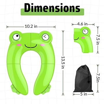 Compact Foldable Potty Seat for Toddler Travel Needs