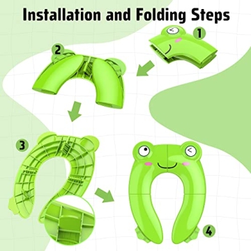 Compact Foldable Potty Seat for Toddler Travel Needs
