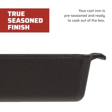 Camp Chef Cast Iron Bread Pan - Pre-Seasoned Excellence