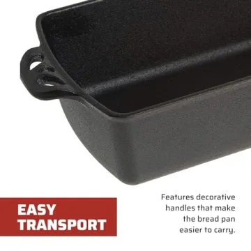 Camp Chef Cast Iron Bread Pan - Pre-Seasoned Excellence