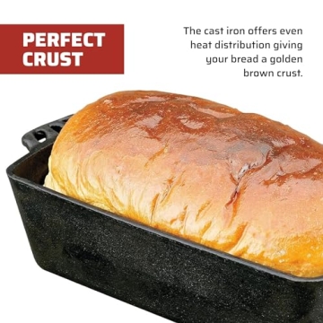 Camp Chef Cast Iron Bread Pan - Pre-Seasoned Excellence