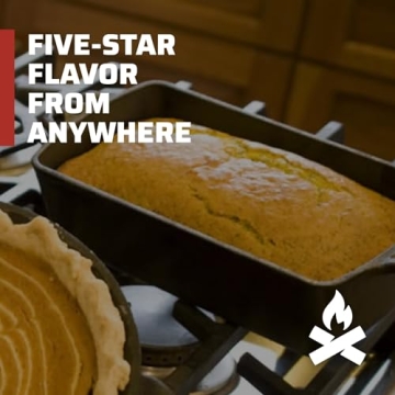 Camp Chef Cast Iron Bread Pan - Pre-Seasoned Excellence