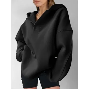 Stylish Oversized V-Neck Sweatshirt for Women Casual Look
