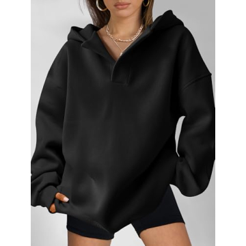Stylish Oversized V-Neck Sweatshirt for Women Casual Look