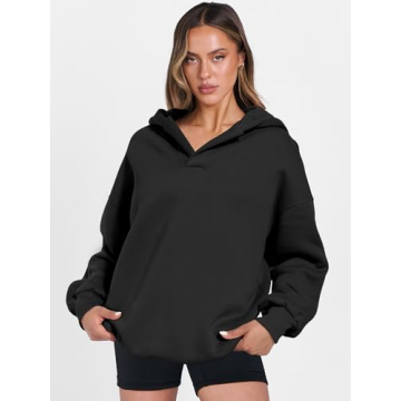Stylish Oversized V-Neck Sweatshirt for Women Casual Look
