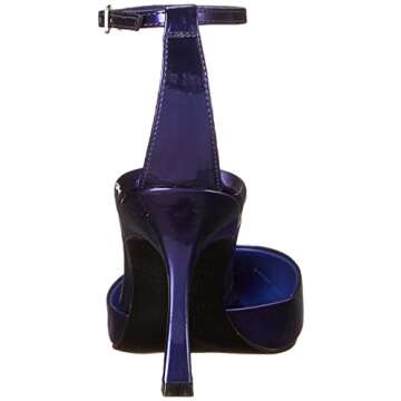 Nine West Women's SHAPLY Pump, Purple Patent, 8.5