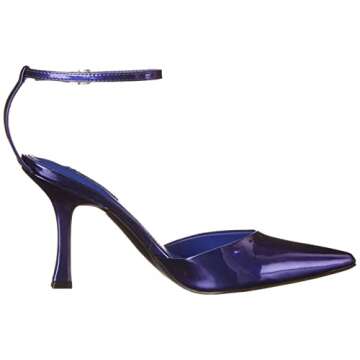 Nine West Women's SHAPLY Pump, Purple Patent, 8.5