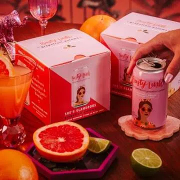 Busty Lush Non-Alcoholic Grapefruit Paloma in 8 Pack