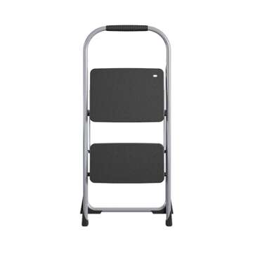 COSCO 2-Step Big Step, Steel Step Stool, Gray
