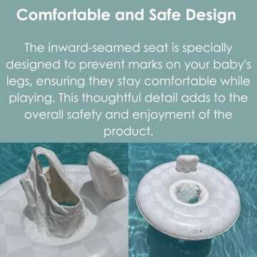 Ali+Oli Modern Baby Swim Seat for Pool Fun, 28"x8"